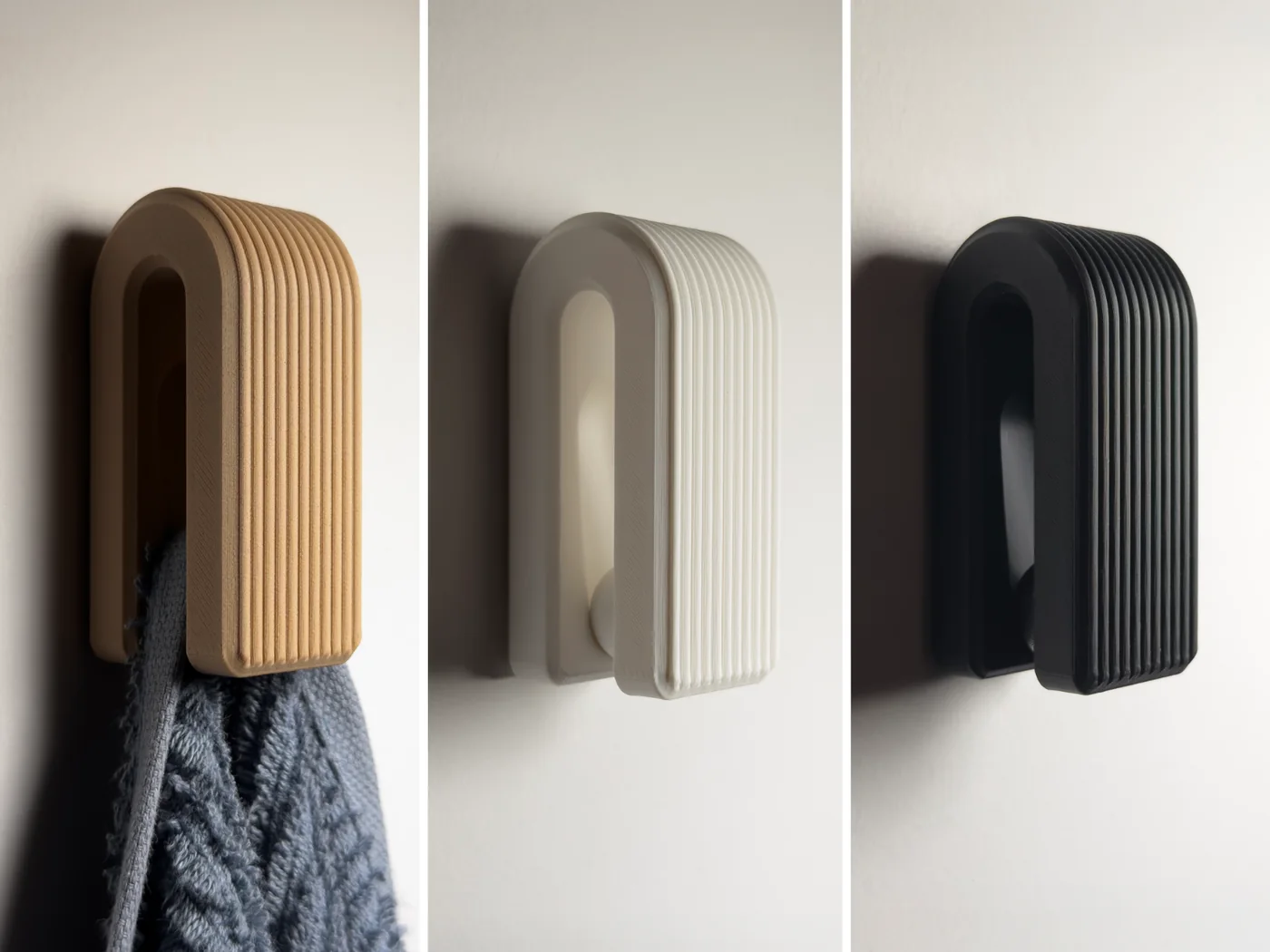 Auto-locking Hanger - Gravity Towel Hook - Ribbed