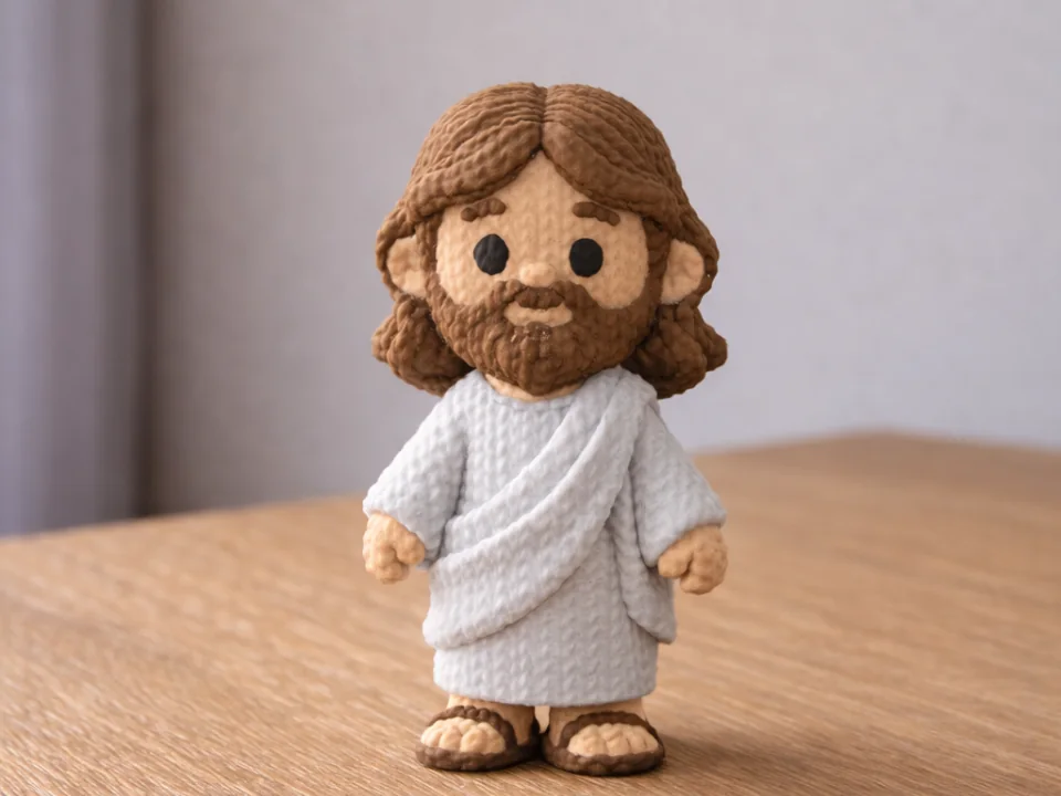 Knitted Jesus Figure – AMS & Single Color