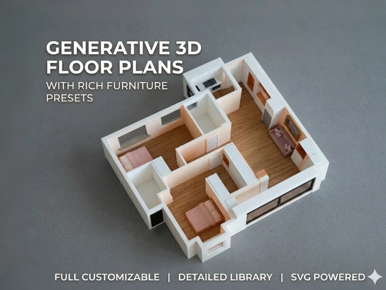 Generative 3D Floor Plans