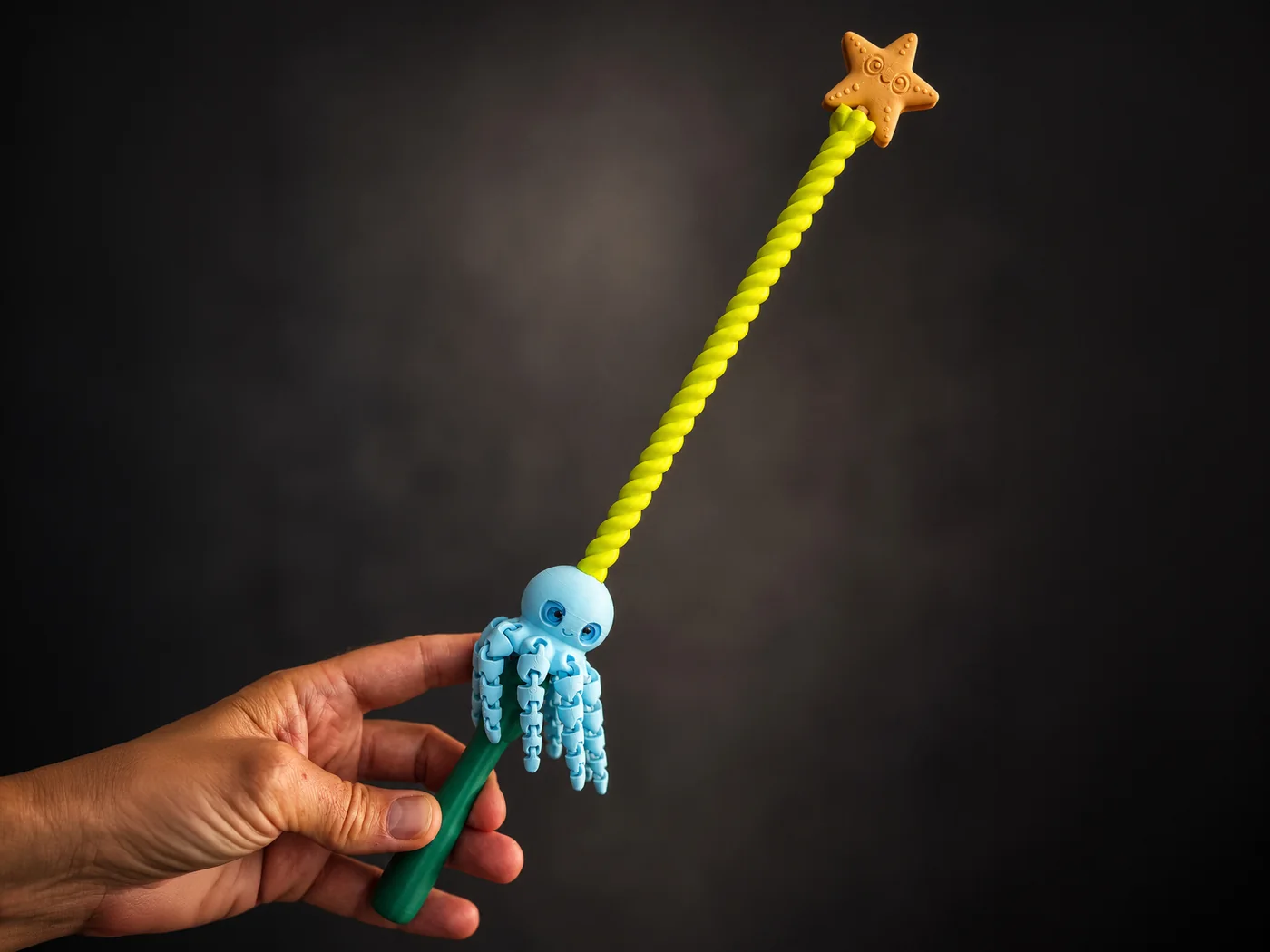 Spinning Magic Octopus Wand